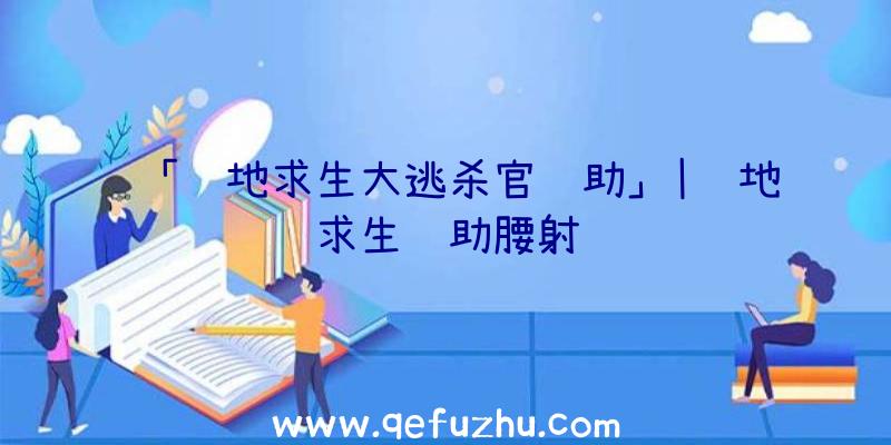 「绝地求生大逃杀官辅助」|绝地求生辅助腰射